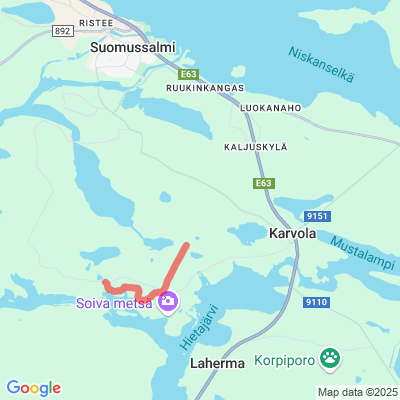 Ämmänsaari - Seitenahveninen - Lomakylä Moottorikelkkaura
