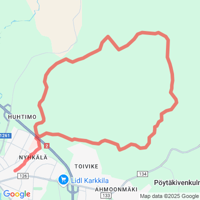 Toivikkeen vaellusreitti