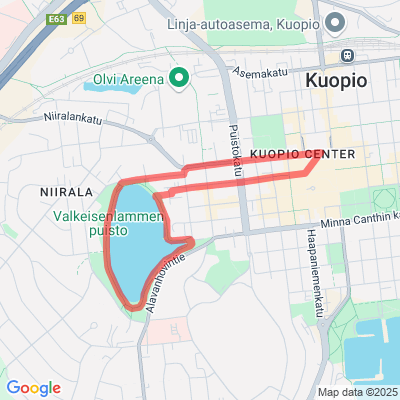 Helppokulkuinen Valkeisenlampi -kävelyreitti