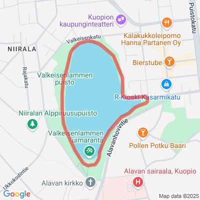 Valkeisen valaistu kuntorata