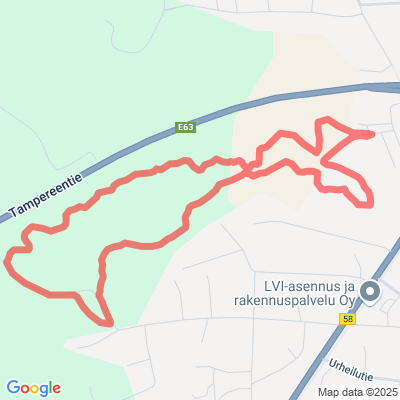 Villasukkajuoksun virallinen SM kisareitti