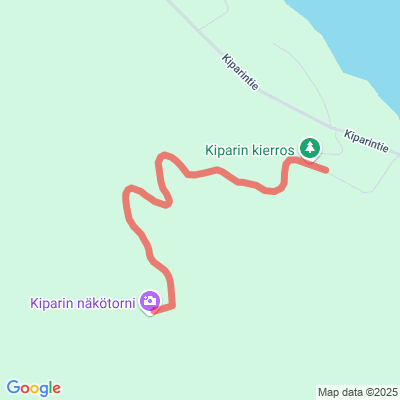 Reitti Kiparin näköalatornille