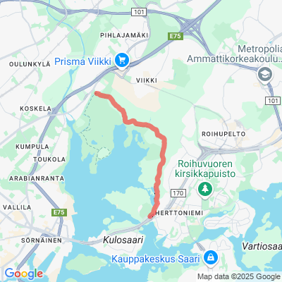 Kivinokka-Viikki ulkoilureitti