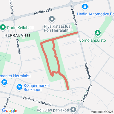 Ruishalmeen reitti 1,2 km