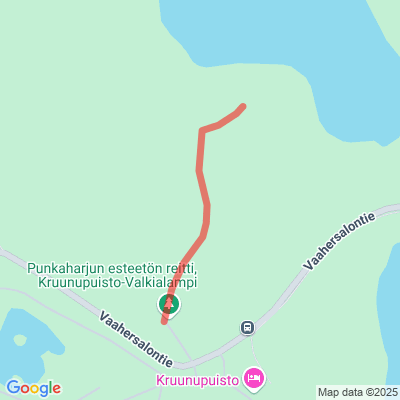Punkahrjun esteetön reitti