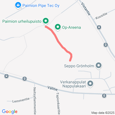 Urheilupuisto, talvikävely