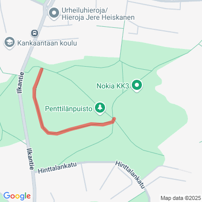 Penttilänpuiston kävelyreitti