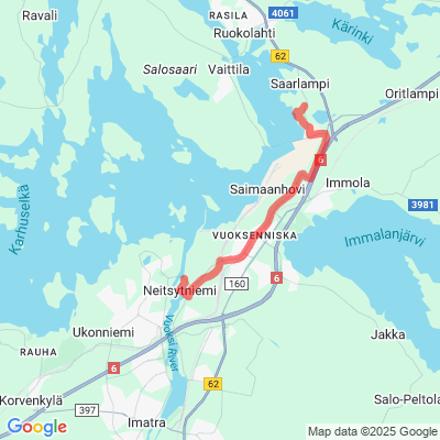Imatra-Ruokolahti-reitti E10