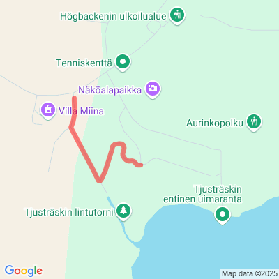 Luontoliikuntapuiston rullaluistelureitti