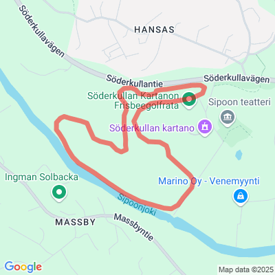 Koirahiihtolatu Söderkullan Kartano
