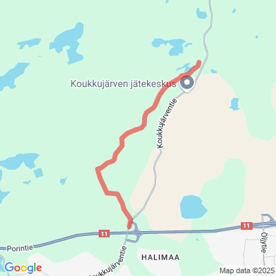 Koukkujärven valaistu lenkki