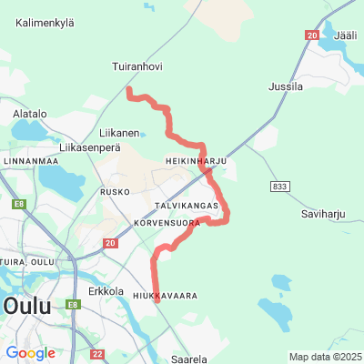 Hiukkavaara-Auranmaja kuntoreitti