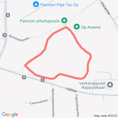 Urheilupuiston kuntorata Paimio