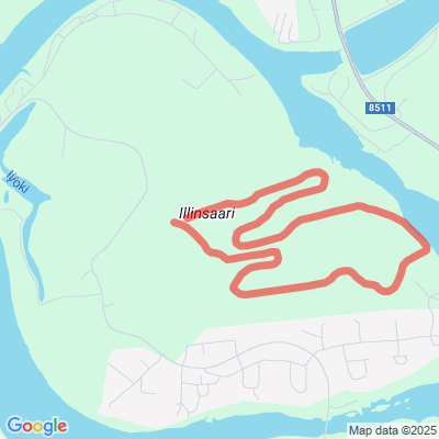 Illinsaaren valaistut kuntoradat