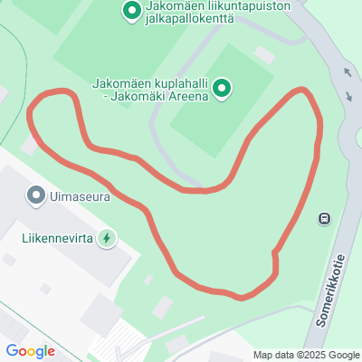 Jakomäen liikuntapuiston kuntorata 0,6 km