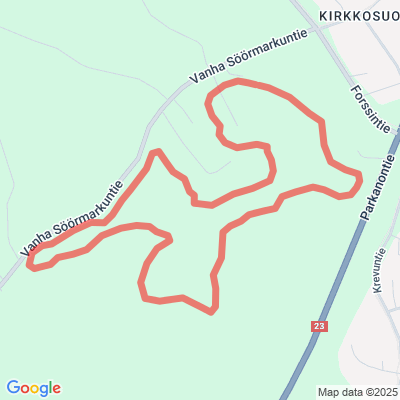 Kirkkokallion kuntorata  3 km