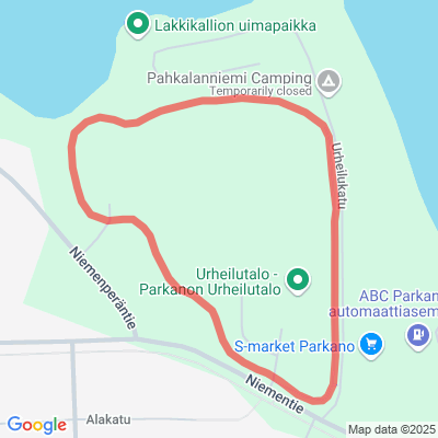 Pahkalanniemen valaistu kuntorata