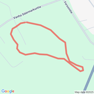 Kirkkokallion kuntorata 1 km