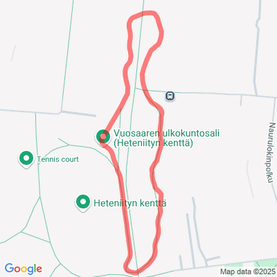 Heteniitynkentän kuntorata 1 km