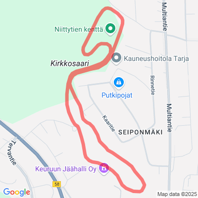 Urheilukeskuksen kuntorata, Seiponmäki