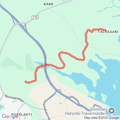 Mustavuori-Talosaari kuntorata 5,5 km