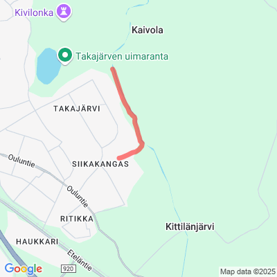 Ulkoilupolku Takajärvi-Kittilänjärvi 2,6 km