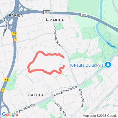 Oulunkylän kuntorata 2,6 km
