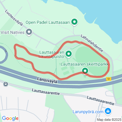 Lauttasaaren liikuntapuisto / Kuntorata 1 km