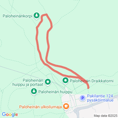 Paloheinän ulkoilualueen kuntorata 1,7 km