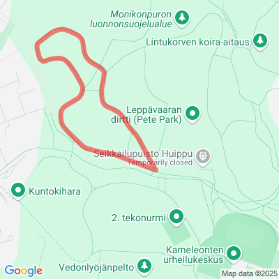 Leppävaaran kuntorata 2,7km (GPS)