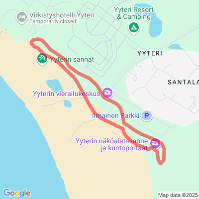 Yyterin kuntorata 1,2 km