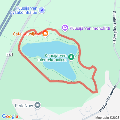 Kuusijärven kuntorata 2 km, valaistu