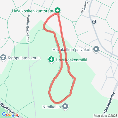 Havukosken kuntorata 1km, valaistu