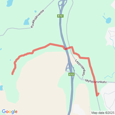 Koukkujärvi-Ikuri reitti