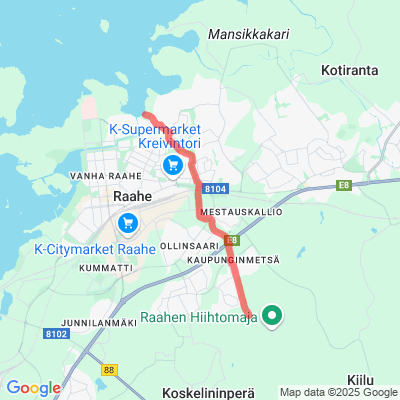 Kylmäniemi - Raahen hiihtomaja kuntorata
