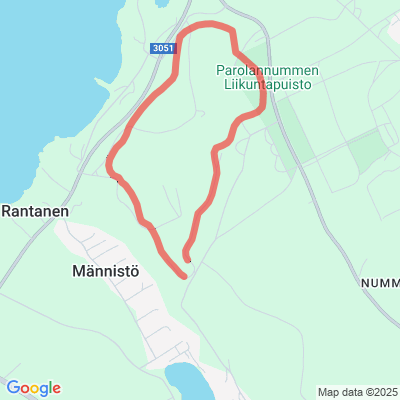 Parolannummen kuntorata 3,5/4,3 km