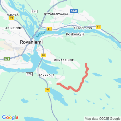 Ounasvaaran valaistut kuntopolut