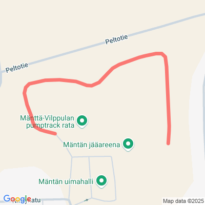 Urheilukeskuksen valaistu kuntorata Mänttä-Vilppula