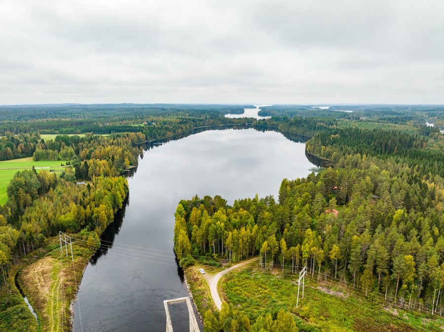 Kallioisen alapuolinen Kiikarilammen rantautumispaikka