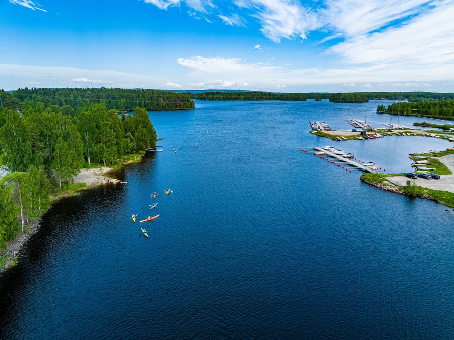 Pukkisaaren melontareitti Kuurnan tallilta