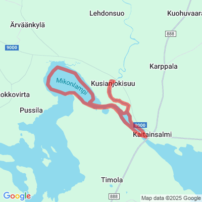 Kusianjokisuu - Ärväänlahti melontareitti