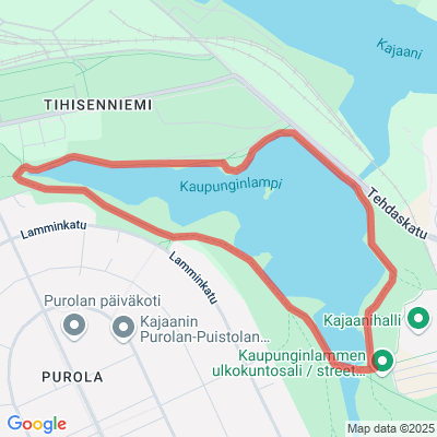 Kaupunginlammen ulkoilureitti - vaativa esteetön