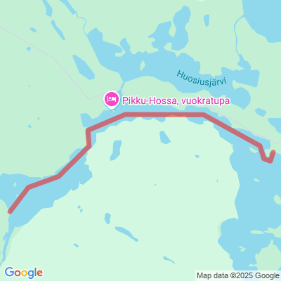 Nurmiselkä-Jatkonjärvi melontareitti  esteetön, Hossan kansallispuisto