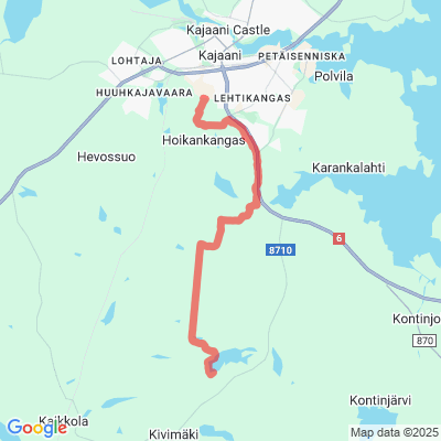 Vimpeli - Iso-Ruuhijärvi maastopyöräilyreitti