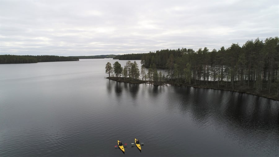 Lentuan järvimelontareitti