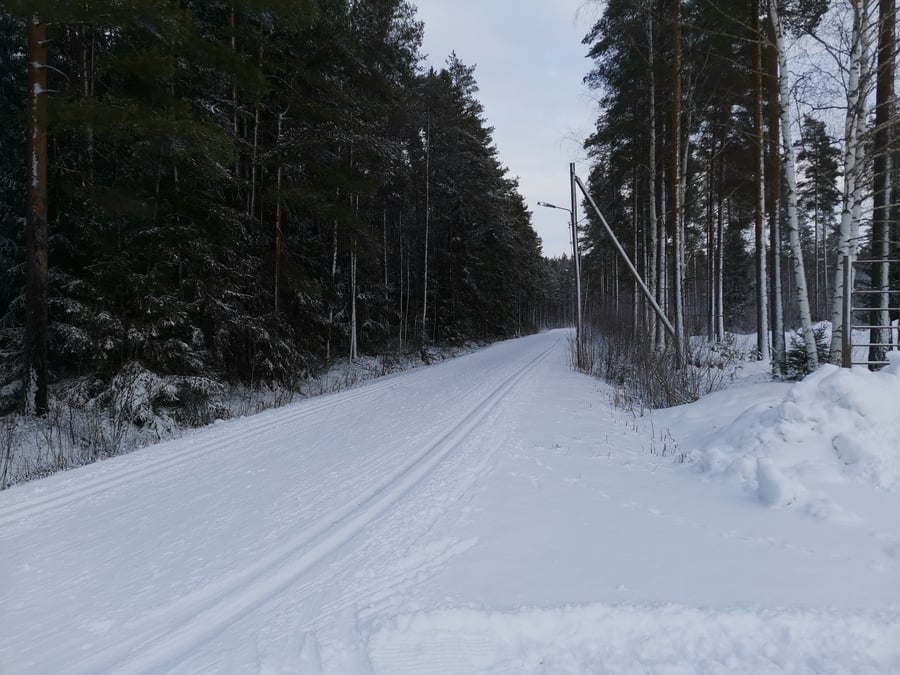 Kirkonkylän valaistu latu