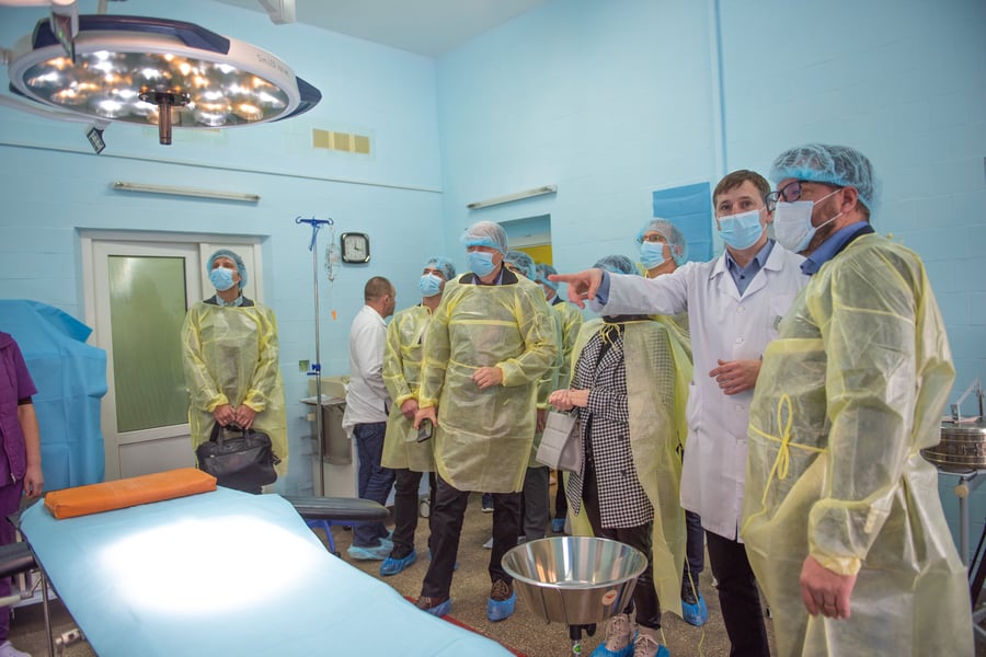 Vybavení Lvovské oblastní nemocnice veteránů