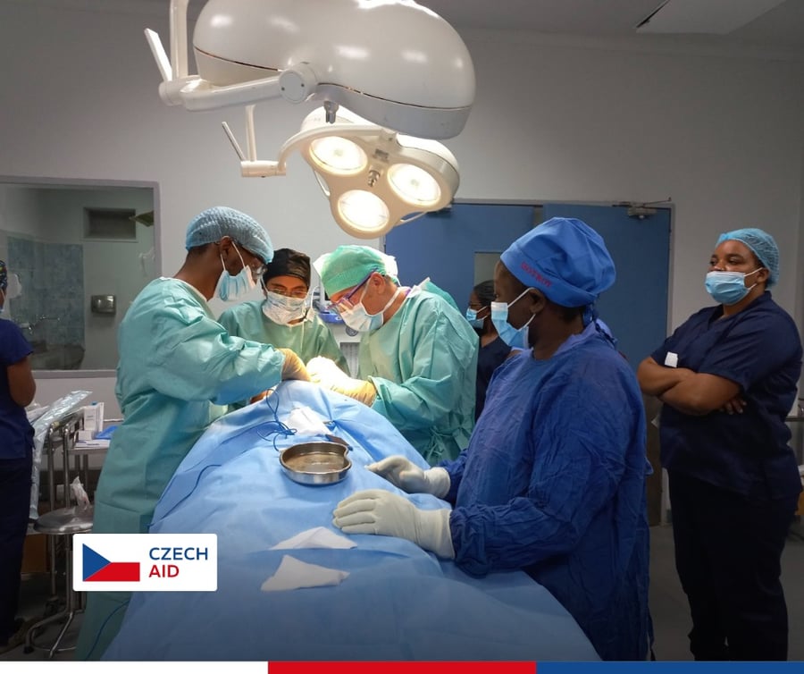 Mise MEDEVAC Zambie v otorinolaryngologii. TEI