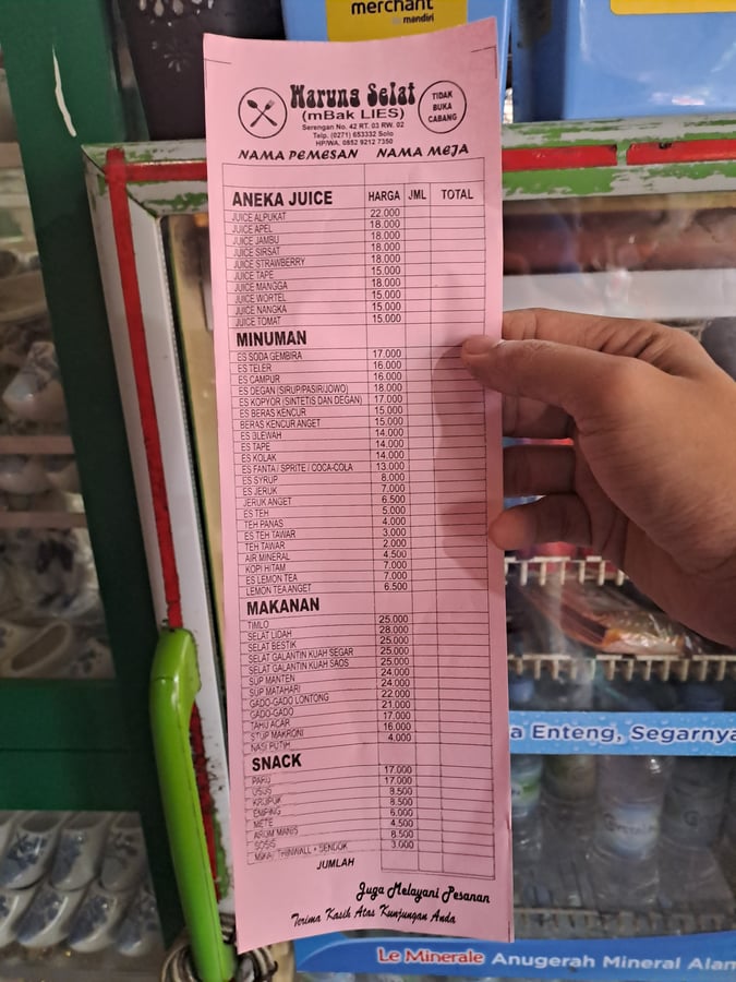 WARUNG SELAT MBAK LIES