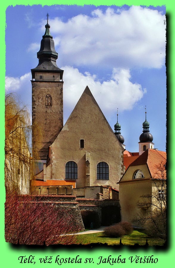 Telč - věž kostela sv. Jakuba Většího